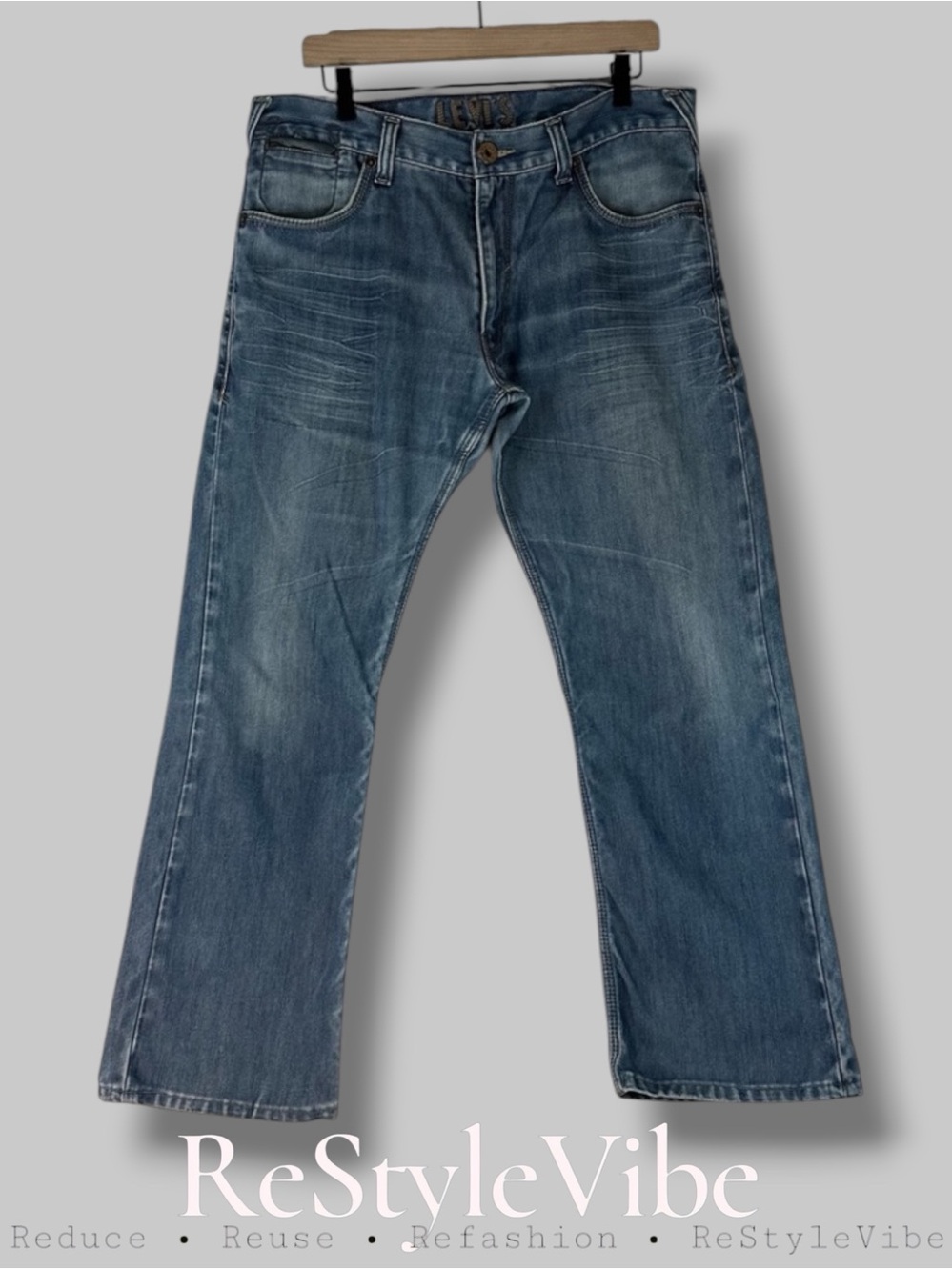 LEVI’S Men’s Size 36x30 Denim Jeans Slim Straight Fit Style 514 Red Tab